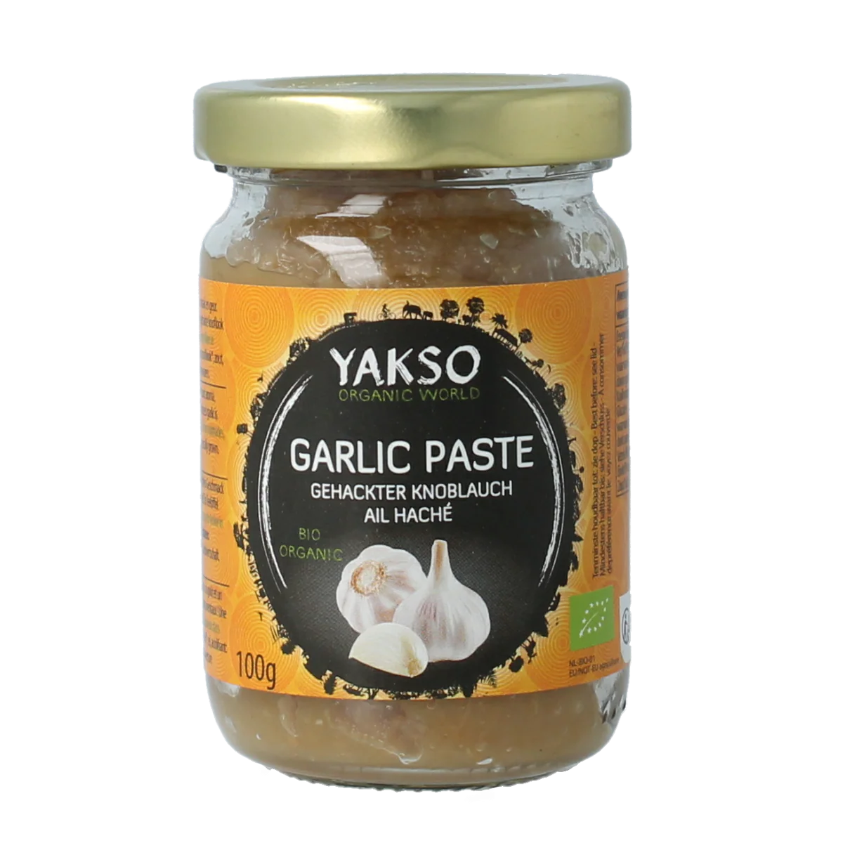 Yakso Gehakte knoflook bio 100.00 Gram