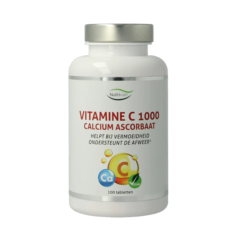 Nutrivian Vitamine C1000 mg calcium ascorbaat 100 Tabletten