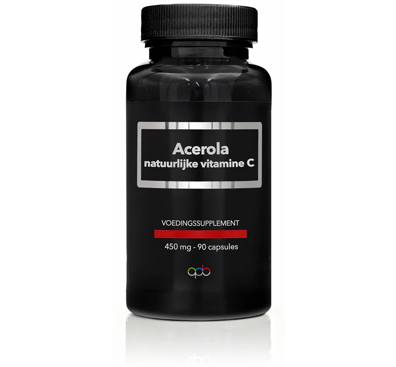 APB Holland Acerola natuurlijke vitamine C puur 450mg 90 Vegetarische capsules