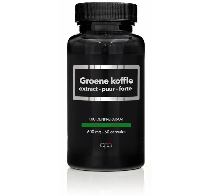 APB Holland Groene koffie extract puur forte 600mg 60 Capsules