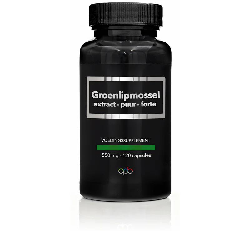 APB Holland Groenlipmossel extract puur forte 550mg 120 Capsules