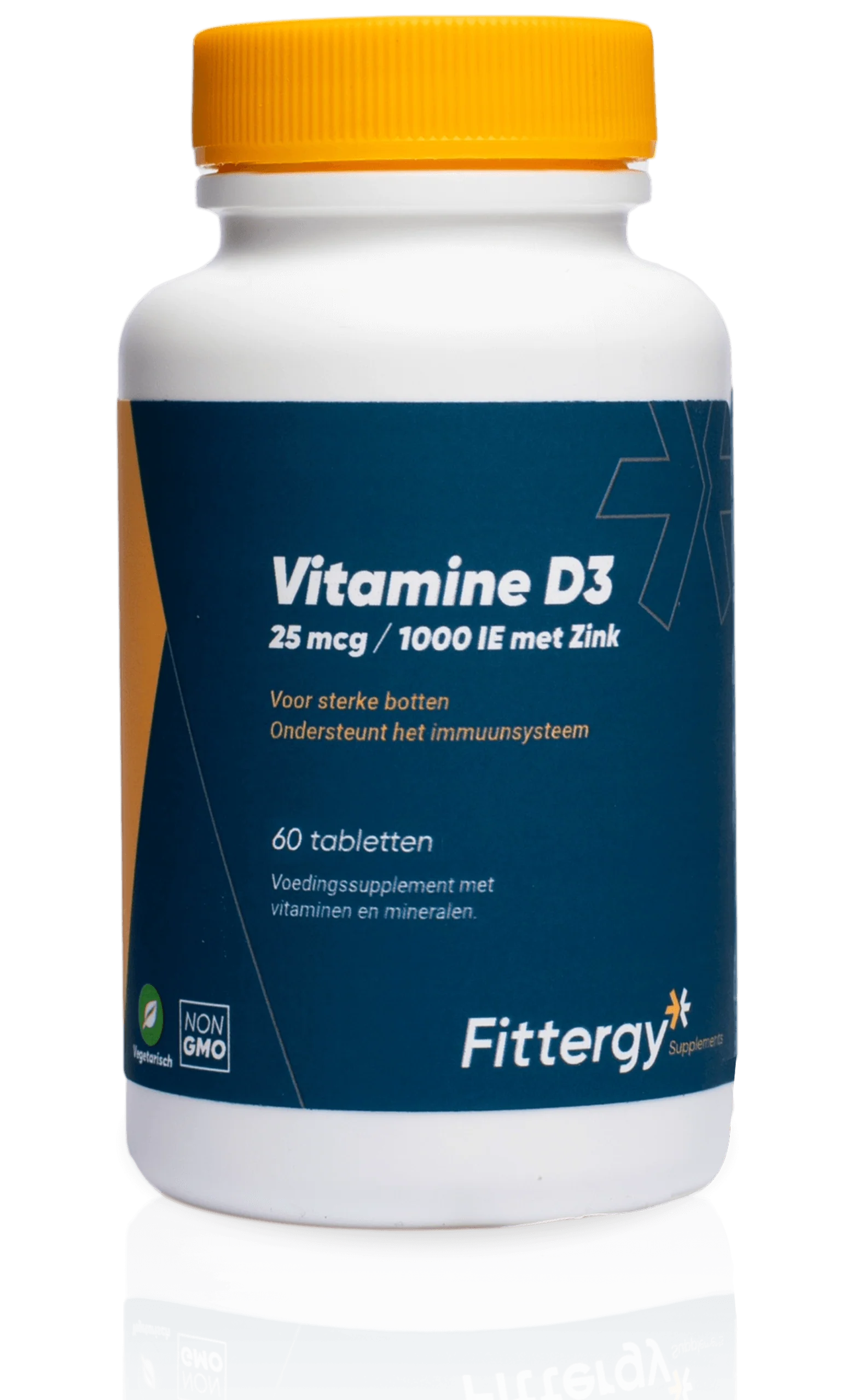 Fittergy Vitamine D3 25mcg met zink 60.00 Tabletten