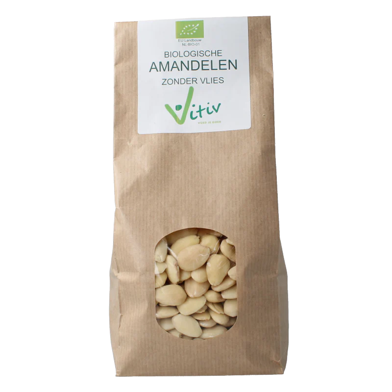 Vitiv Amandelen zonder vlies bio 500 Gram