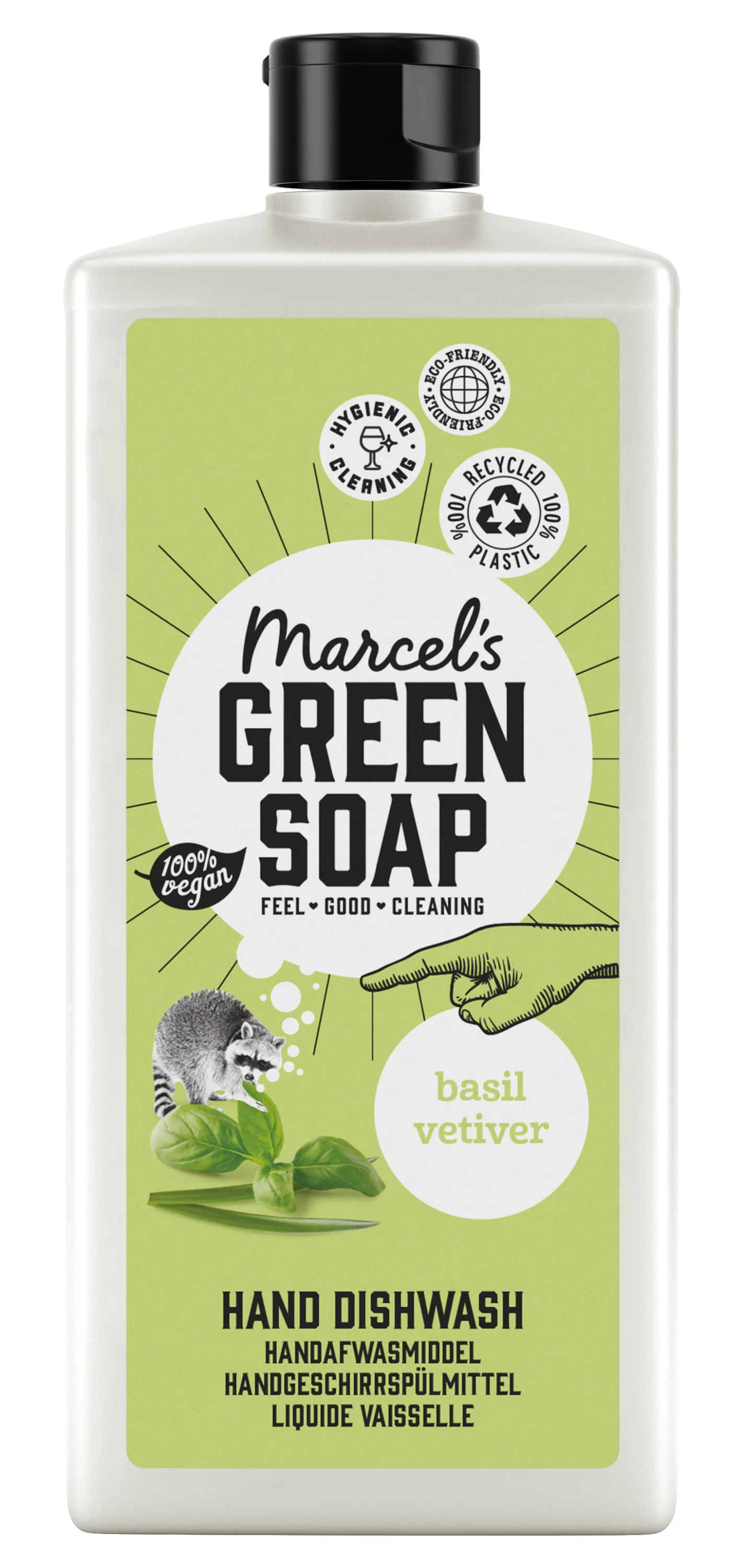 Marcel’s Green Soap Afwasmiddel basilicum & vetiver 500.00 Milliliter