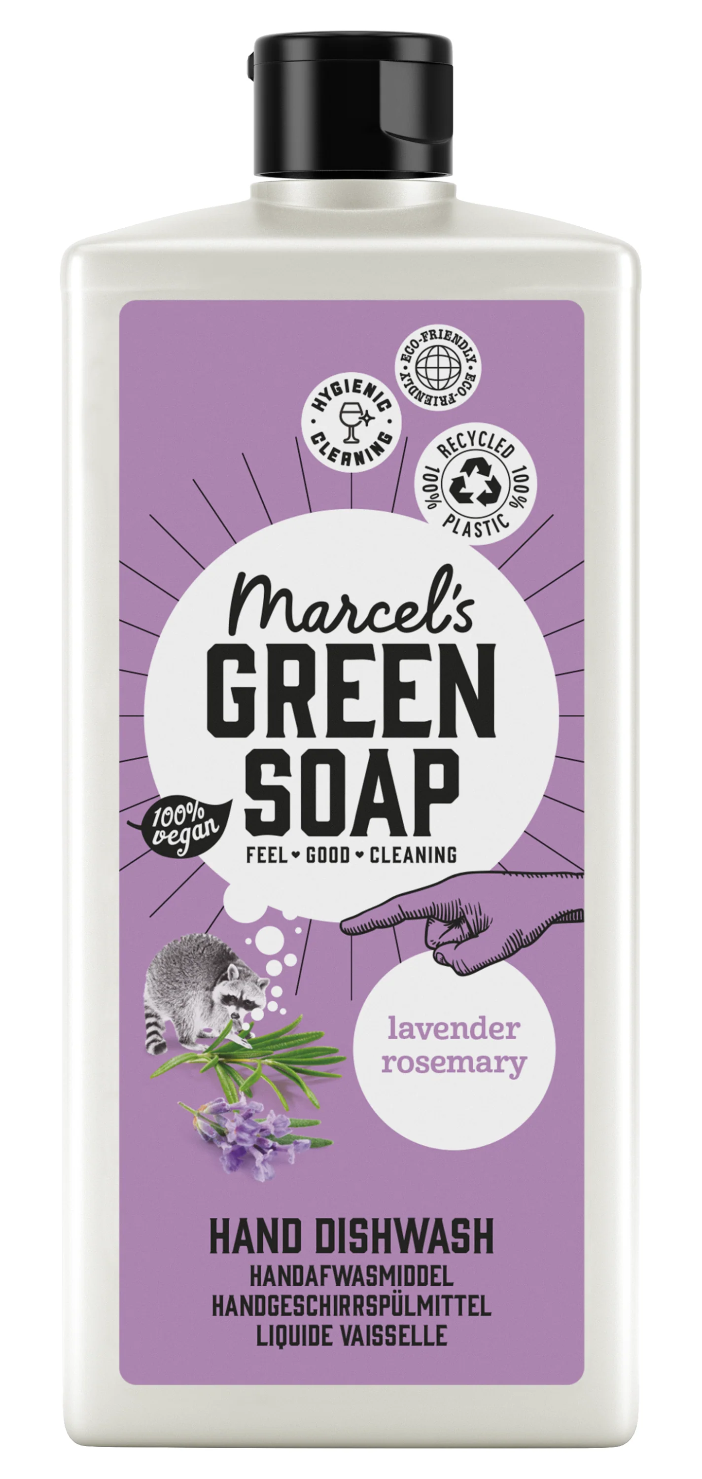 Marcel’s Green Soap Afwasmiddel lavendel & rozemarijn 500.00 Milliliter