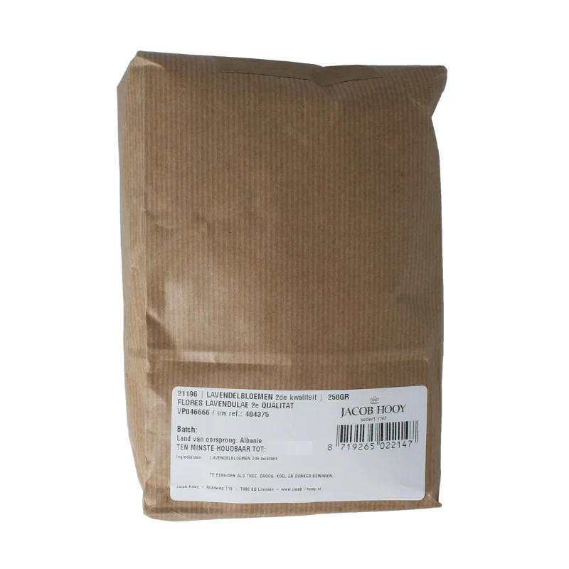 Jacob Hooy Lavendelbloemen 2de kwaliteit 250 Gram
