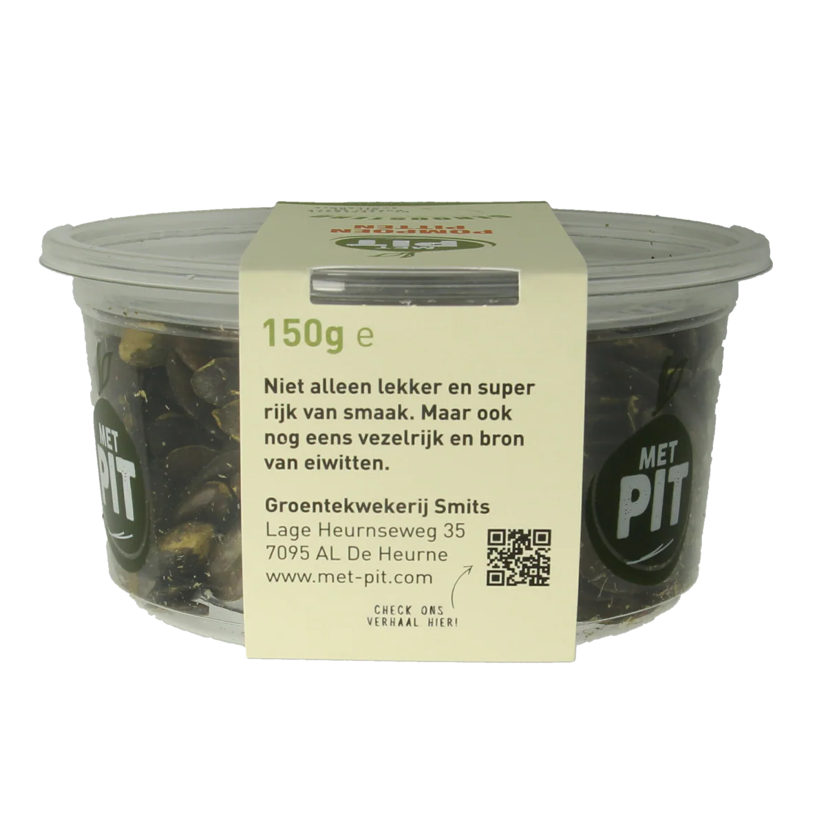 Met PIT Pompoenpitten geroosterd 150.00 Gram