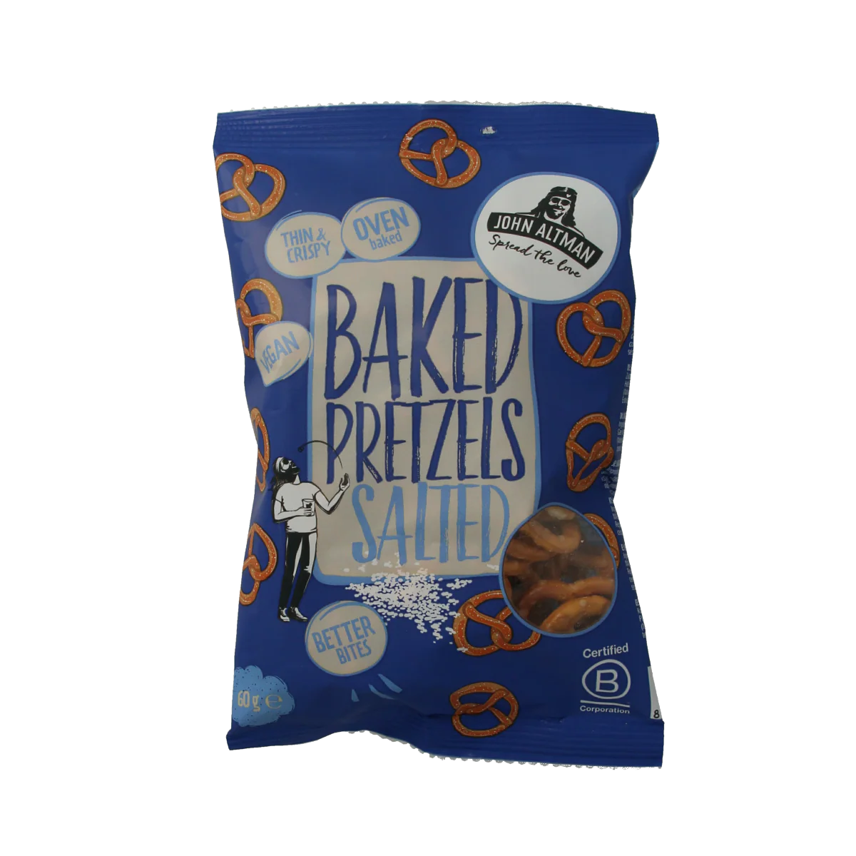 John Altman Baked pretzels sea salt mini 60.00 Gram