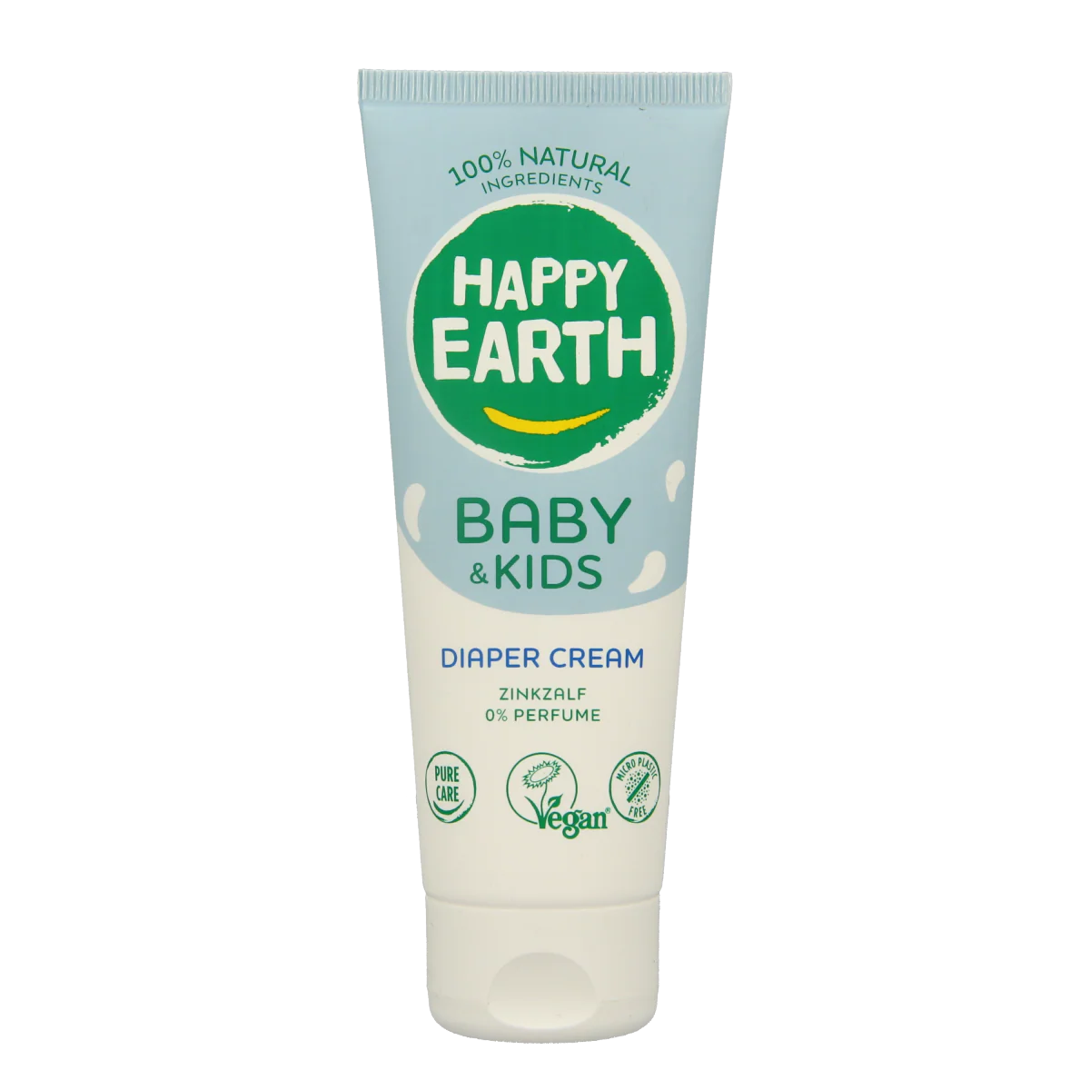 Happy Earth Billencreme zink voor baby & kids 75.00 Milliliter