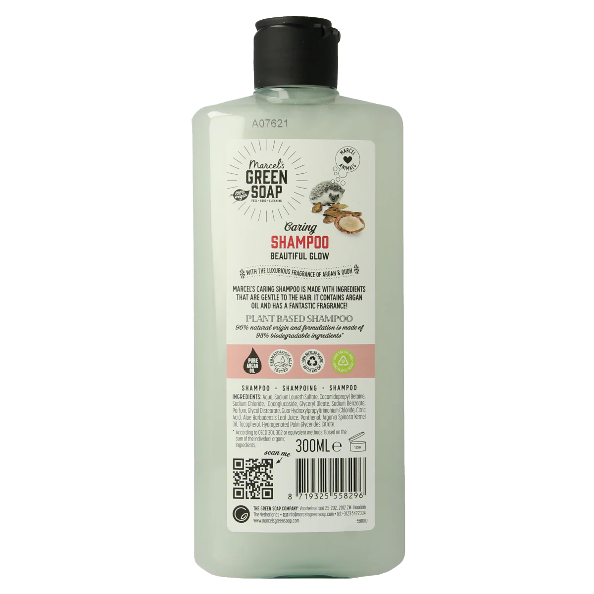 Marcel’s Green Soap Caring shampoo argan & oudh 300 Milliliter