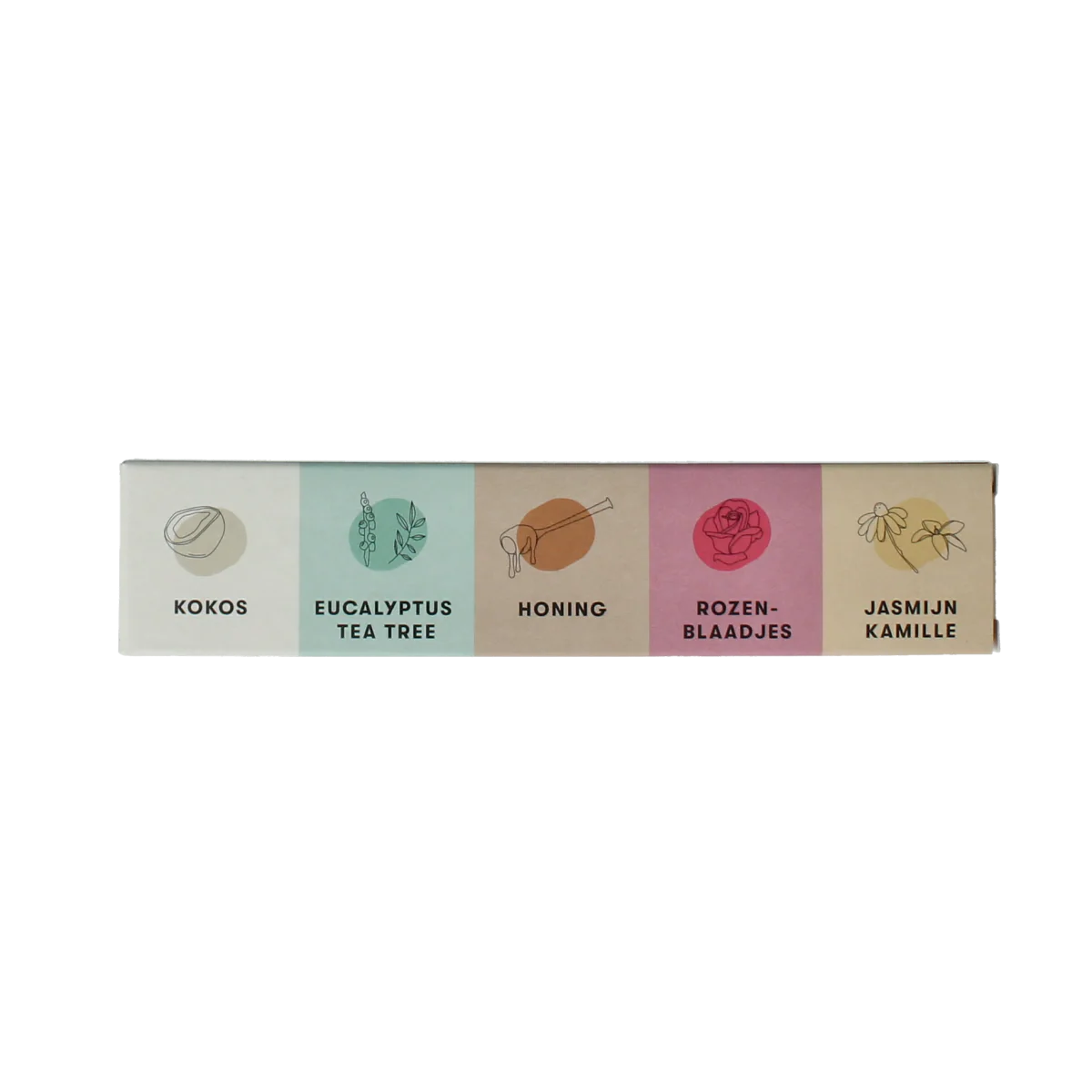 Shampoobars Body bars proefpakket 5X12 gram 50.00 Gram