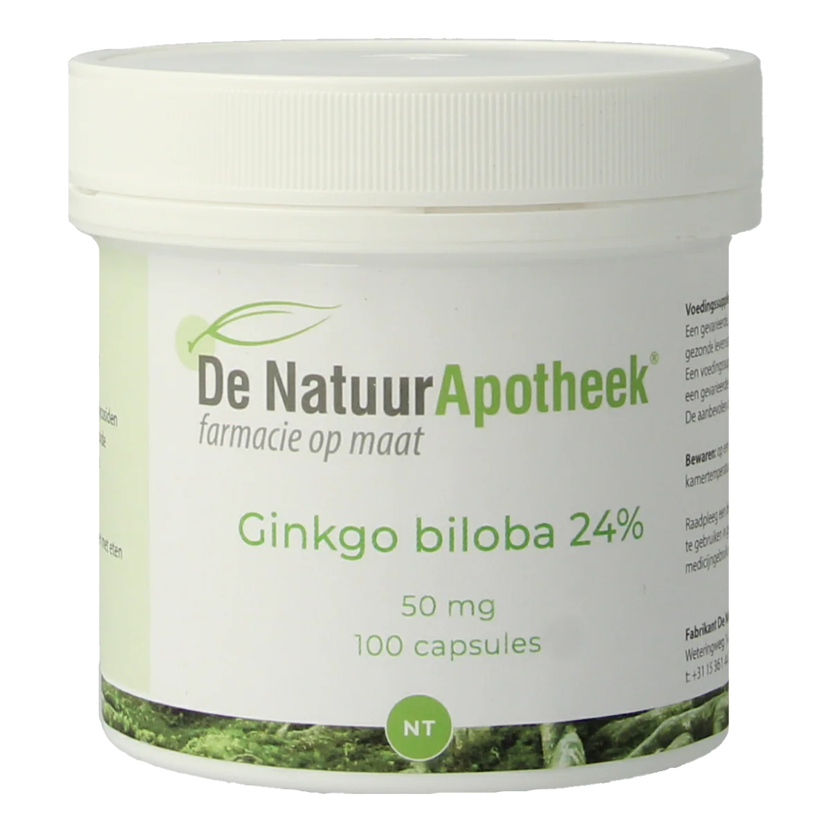 Natuurapotheek Ginkgo biloba 24% 50mg 100.00 Capsules