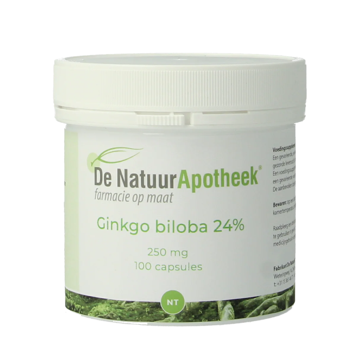 Natuurapotheek Ginkgo biloba 24% 250mg 100.00 Capsules