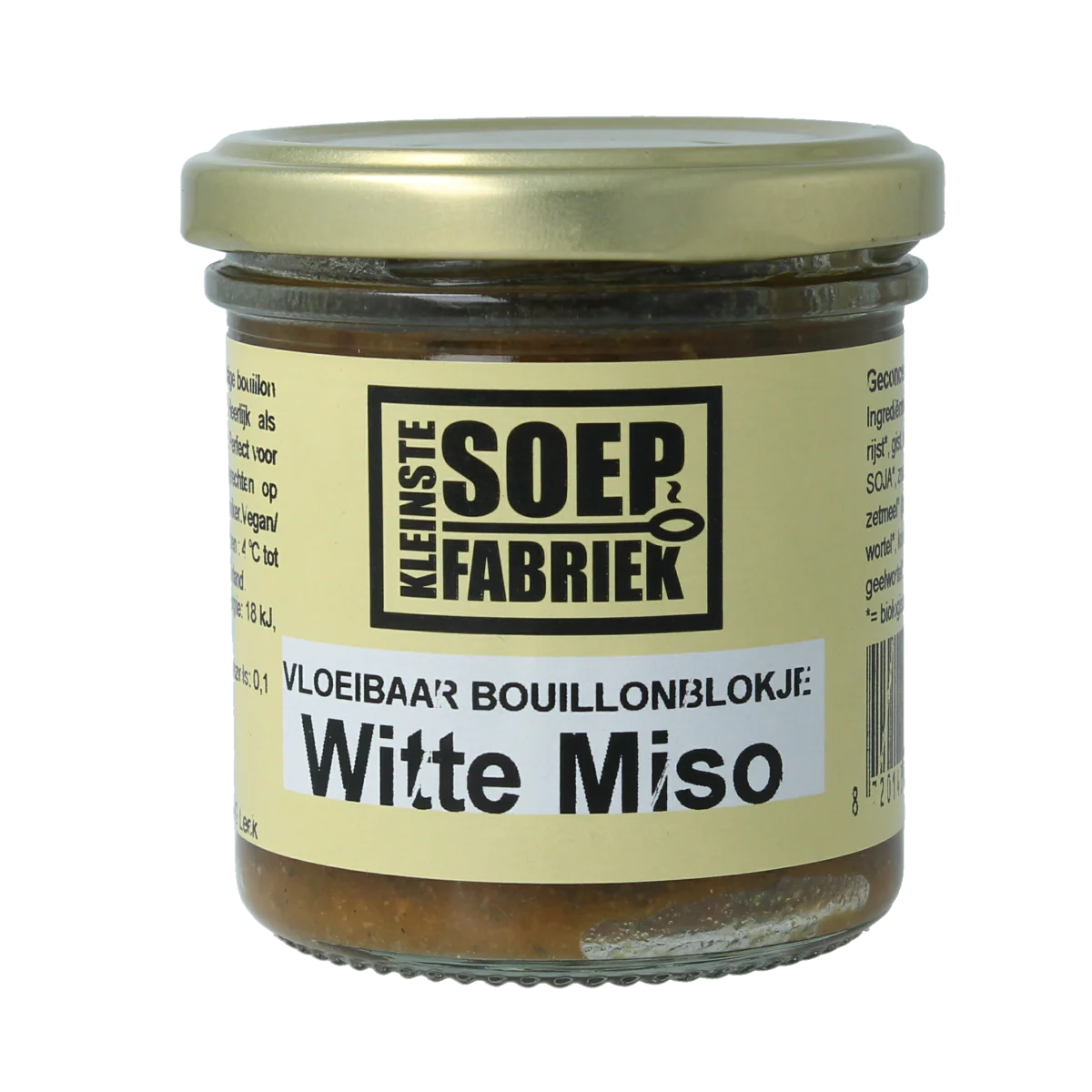 Kleinstesoepfabriek Vloeibaar bouillonblokje witte miso 150.00 Milliliter