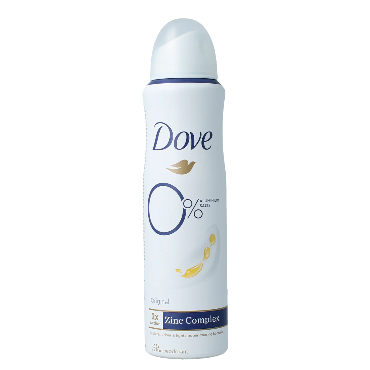 Dove Deodorant spray original 0% 150.00 Milliliter