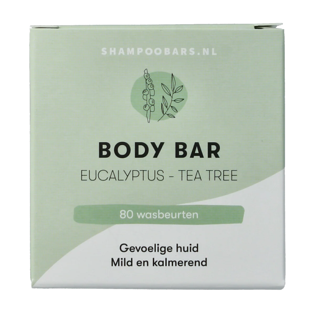 Shampoobars Body bar eucalyptus & tea tree 60.00 Gram