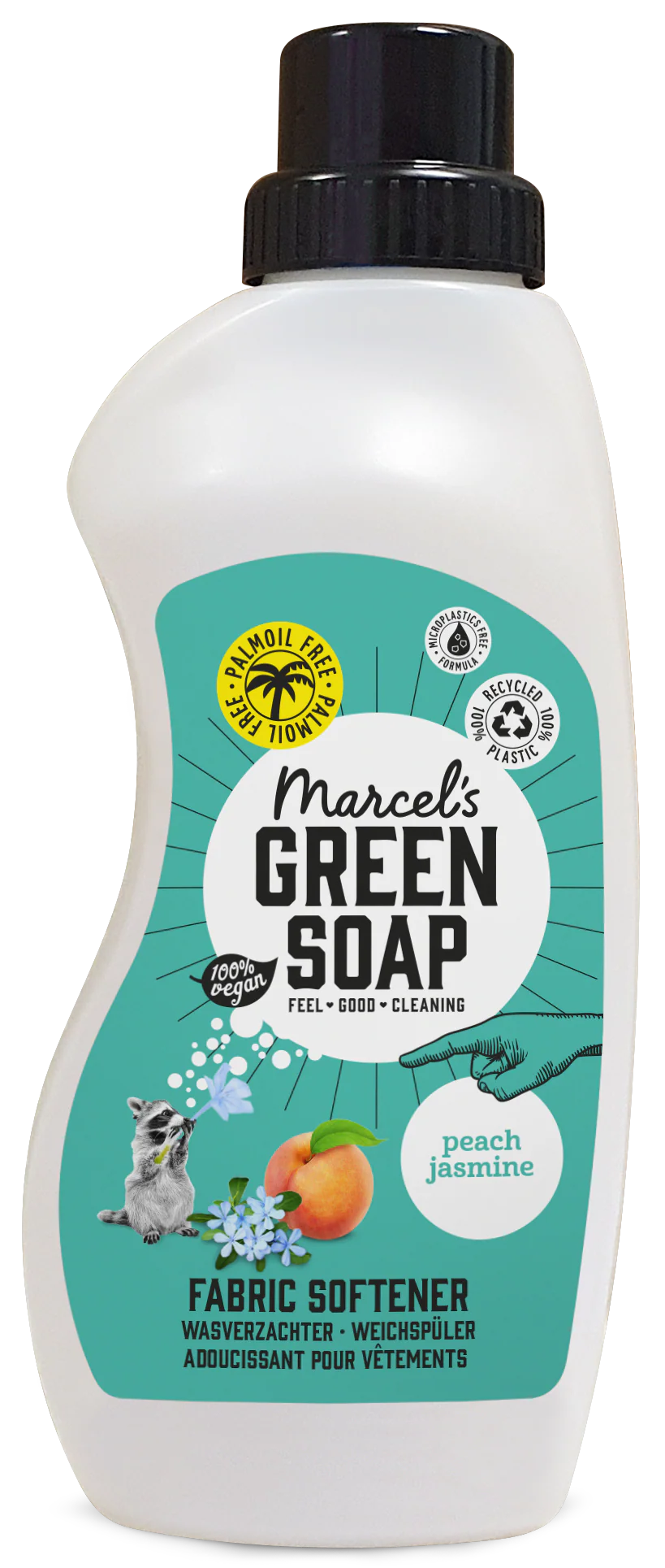 Marcel’s Green Soap Wasverzachter perzik & jasmijn 750.00 Milliliter
