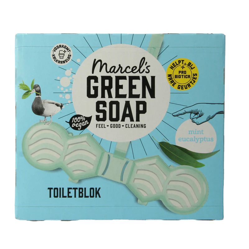 Marcel’s Green Soap Toiletblok munt & eucalyptus 35 Gram