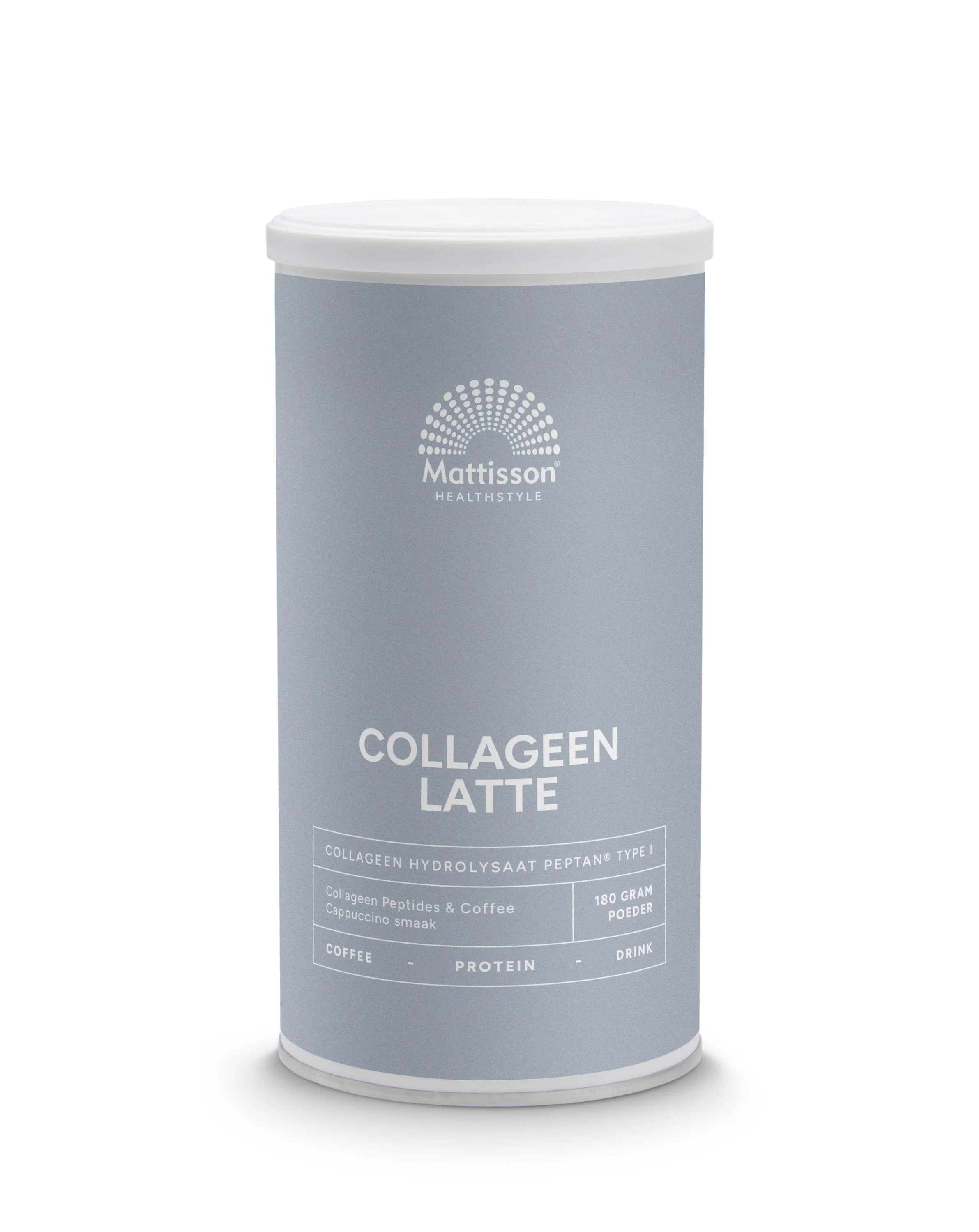 Mattisson Absolute collageen & latte instant coffee drink 180 Gram