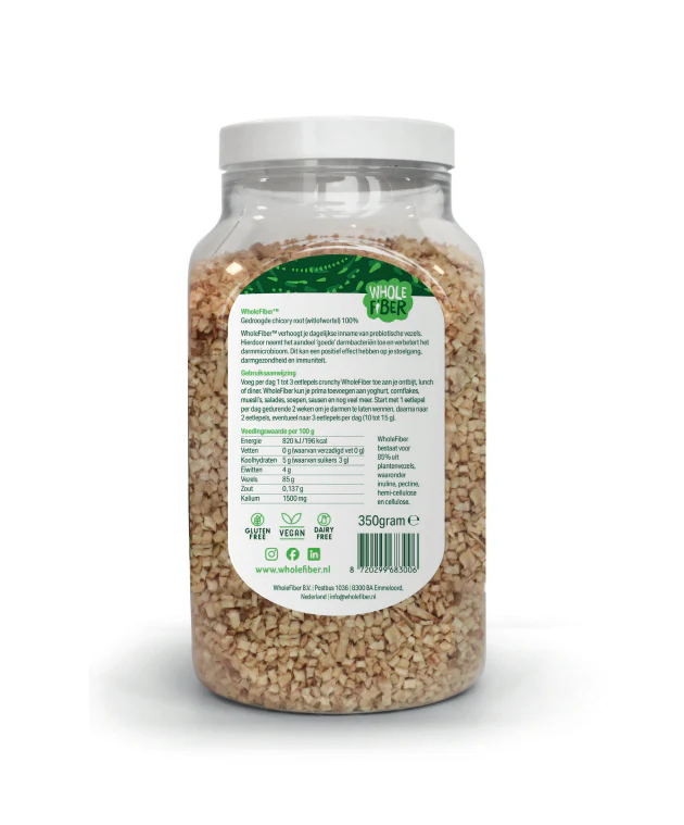 WholeFiber Gedroogde chicory root (witlofwortel) 350.00 Gram