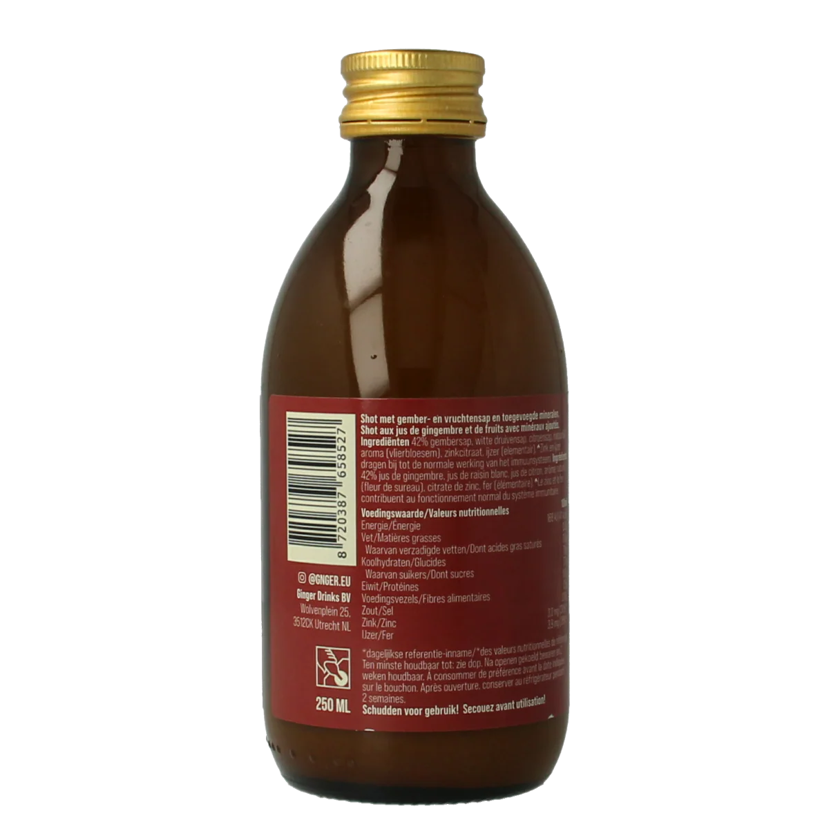 G’nger Shot gember vruchtensap immunity 250.00 Milliliter