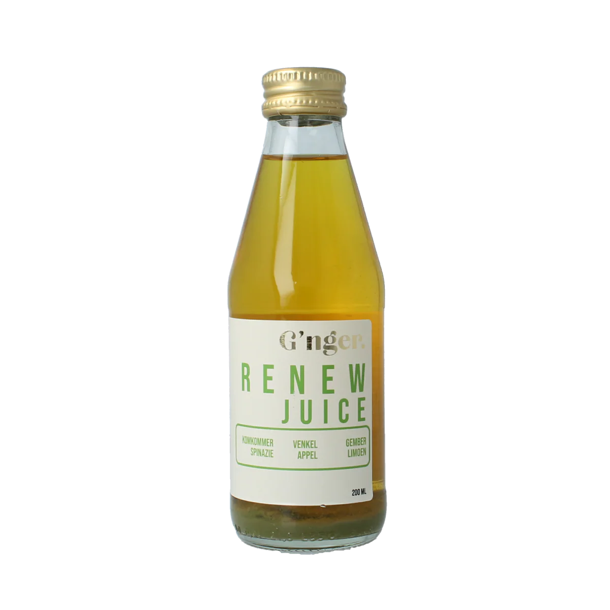 G’nger Renew groentesap met 61% groenten 200.00 Milliliter