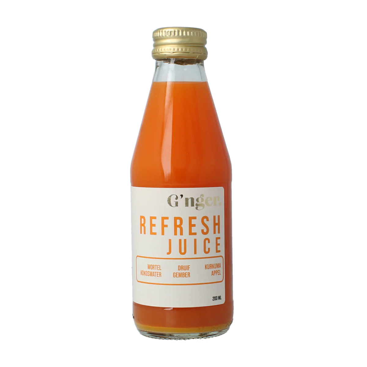 G’nger Refresh groentesap met 47% groenten 200.00 Milliliter