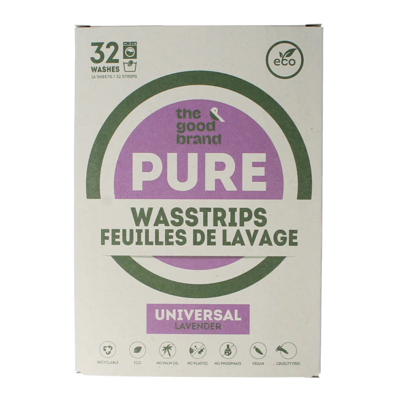 The Good Brand Wasstrips lavender 32 Stuks