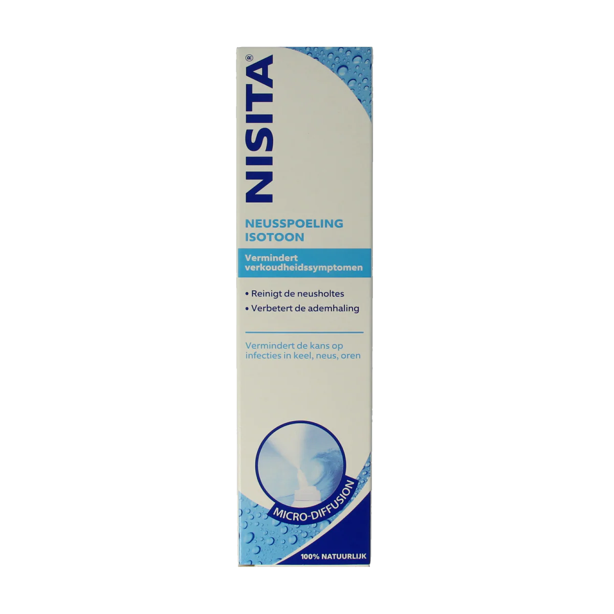 Nisita Neusspoeling isotoon micro diffusion 125.00 Milliliter
