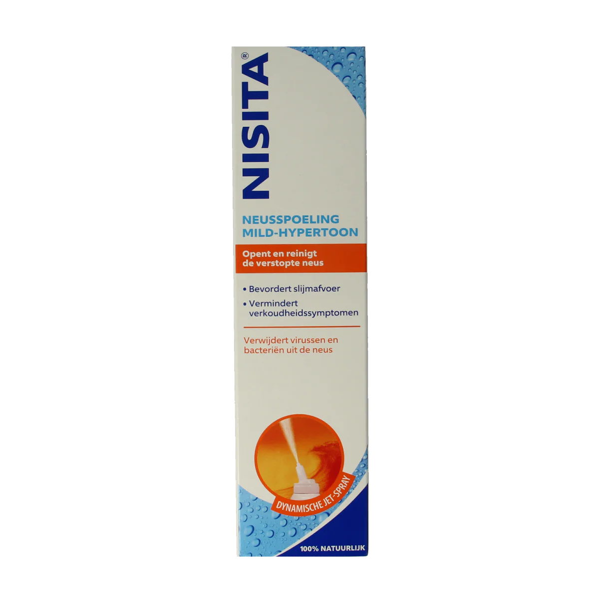 Nisita Neusspoeling mild hypertoon jet spray 125.00 Milliliter