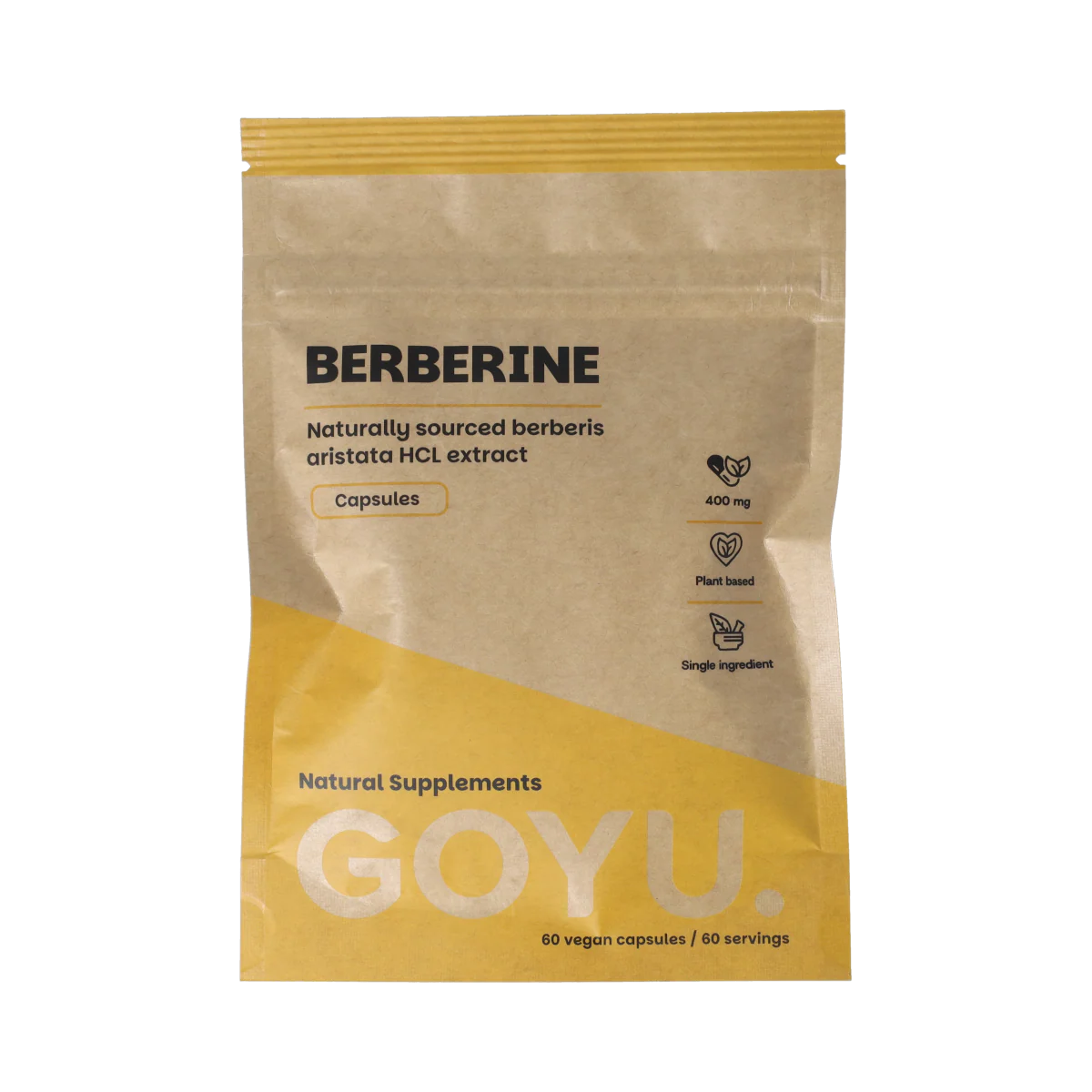 Goyu Berberine extract 400mg 60.00 Vegetarische capsules