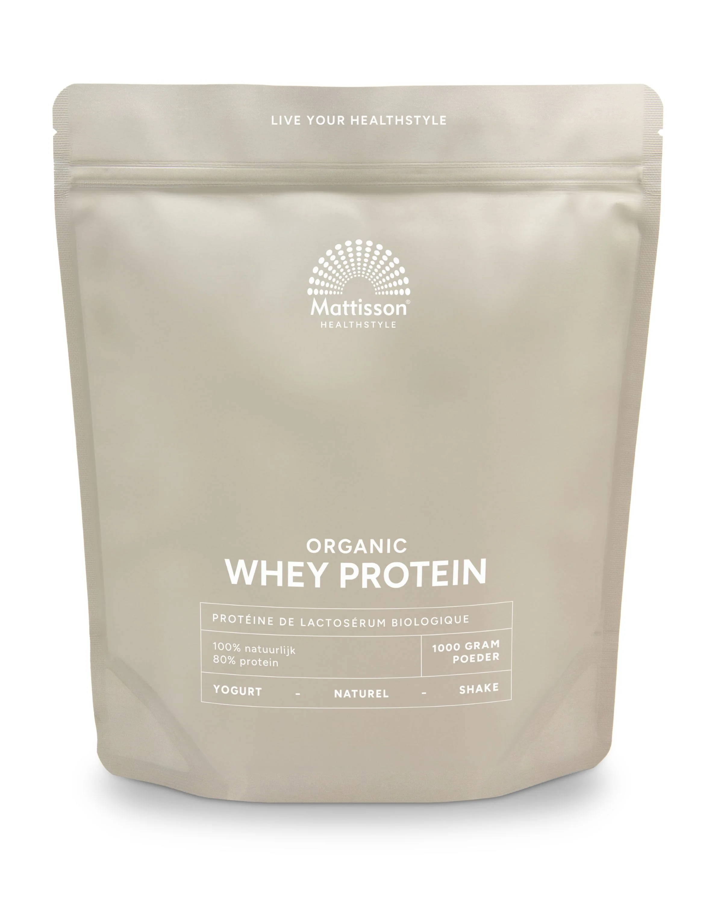 Mattisson Wei proteine poeder 80% natuurlijk bio 1 Kilogram