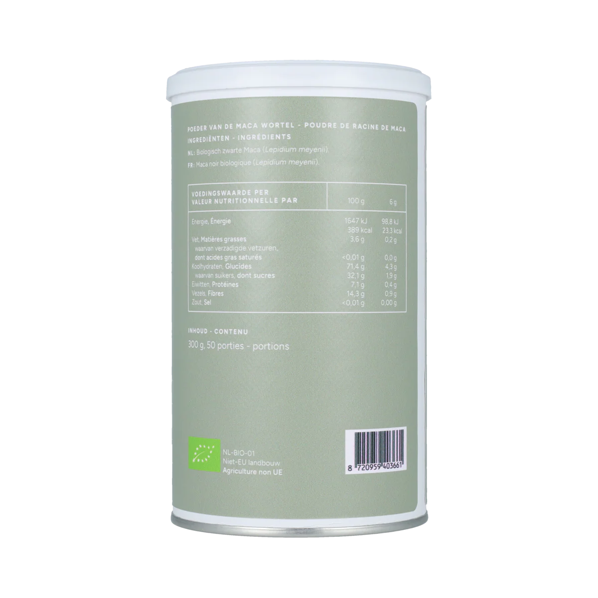 Mattisson Organic Maca Zwart 300.00 Gram