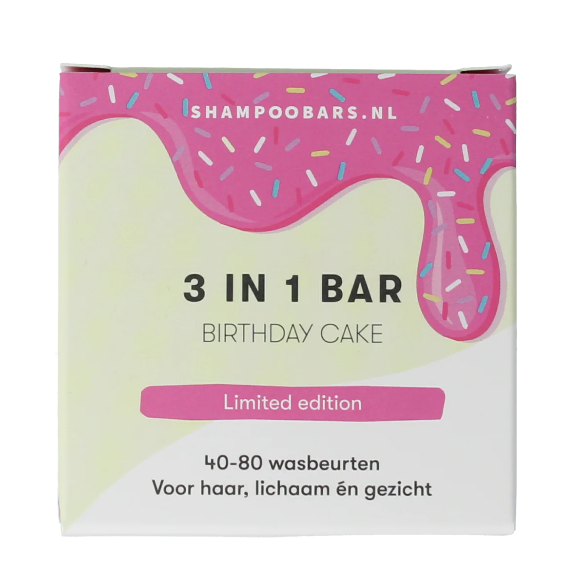 Shampoobars 3 in 1 bar birthday cake 60.00 Gram