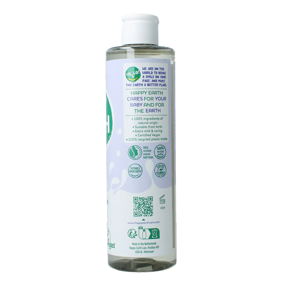 Happy Earth Badschuim voor baby en kids 300.00 Milliliter
