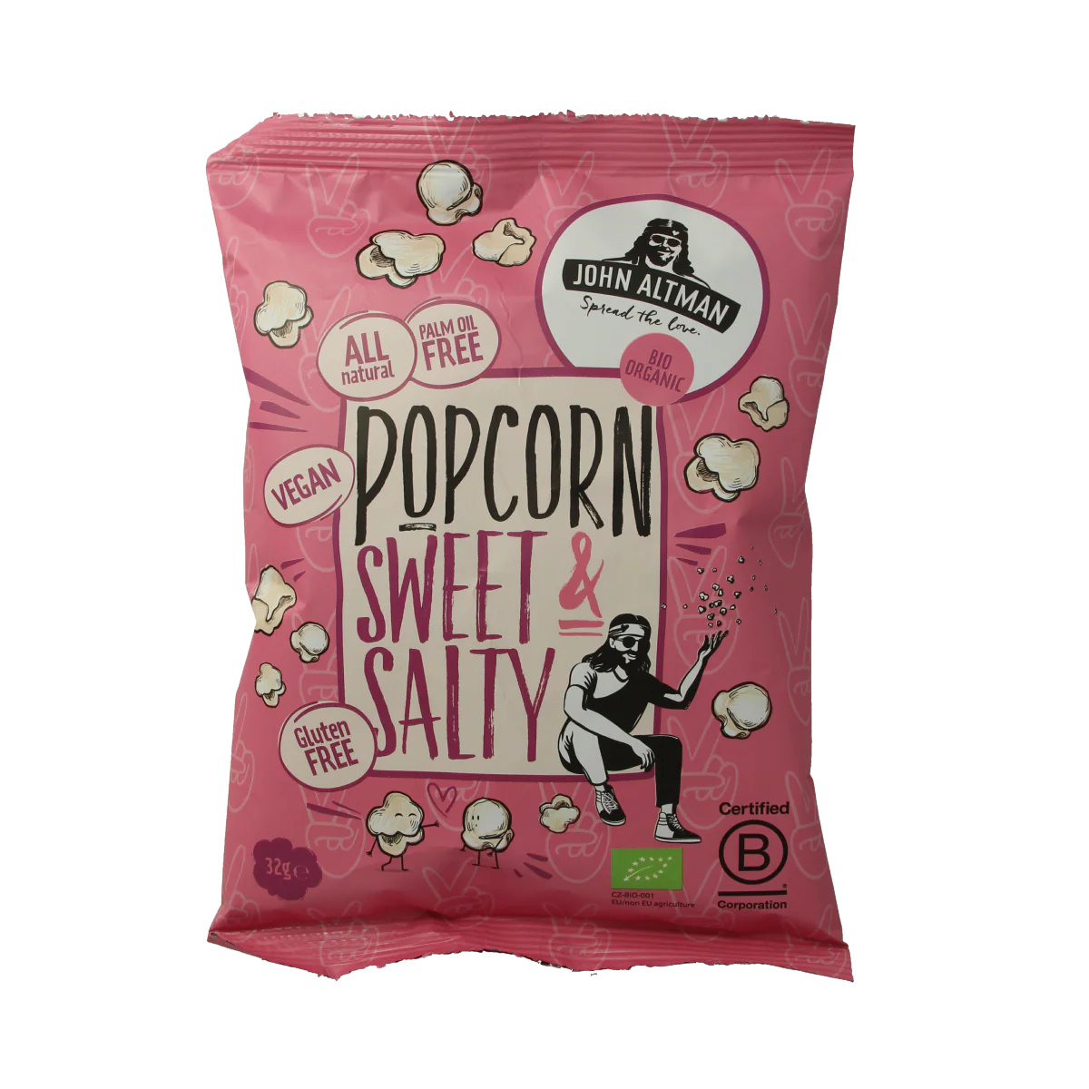 John Altman Popcorn sweet & salty bio 32.00 Gram