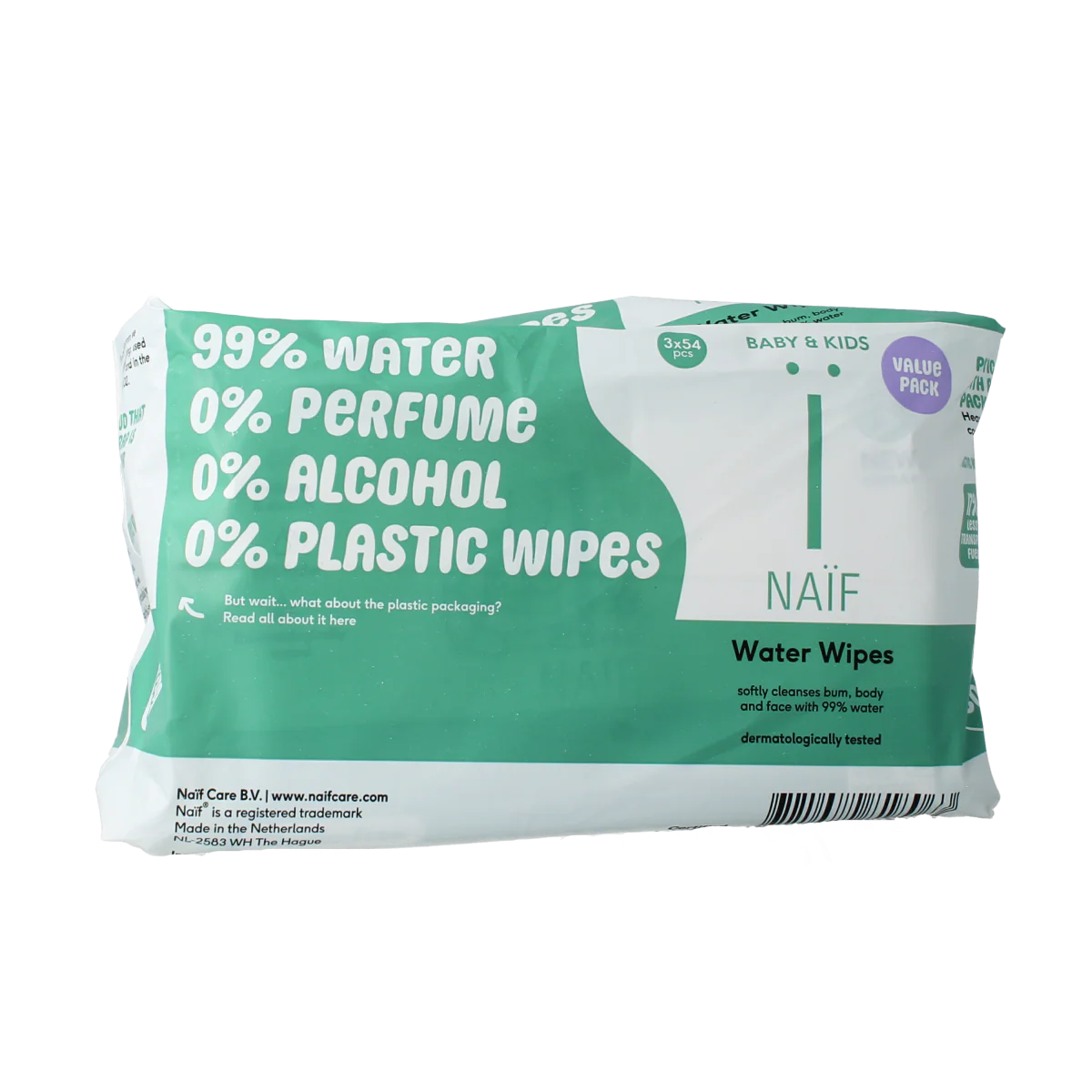 Naif Baby water wipes 3-pack 1.00 Set