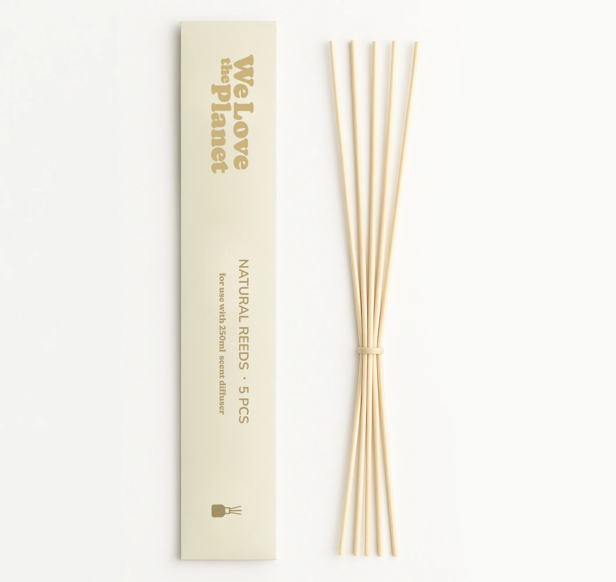 We Love The Planet Natural reeds geurstokjes voor 250ml diffuser 5.00 Stuks