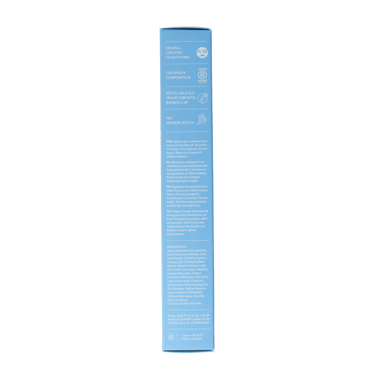 Smyle Tandpasta fresh mint tube 80 Milliliter