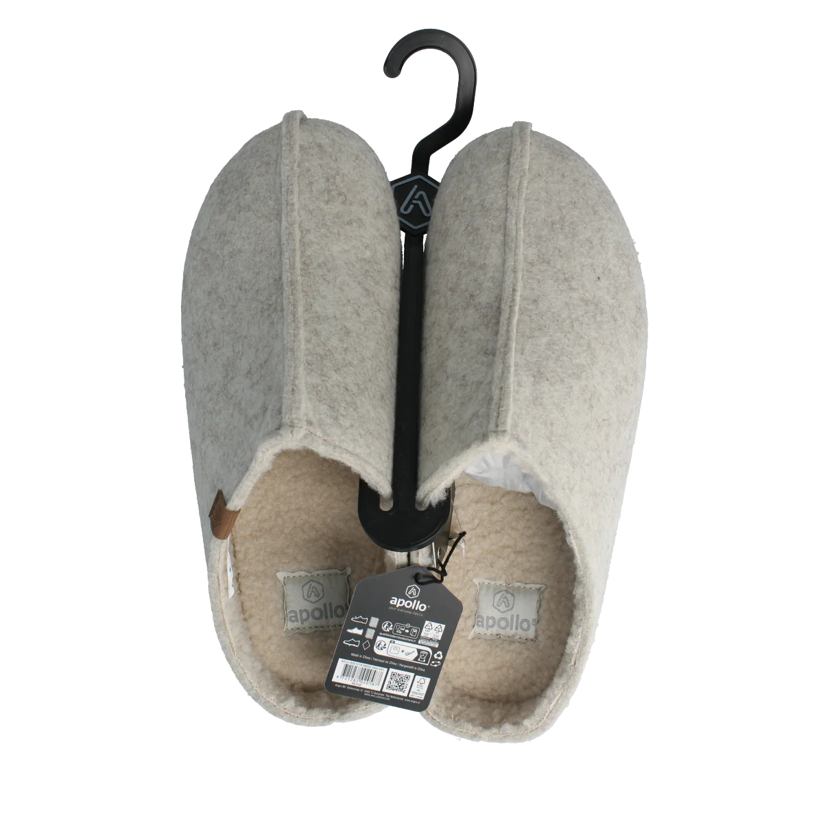 Apollo Zweedse slof beige 41/42 heren 1.00 Paar