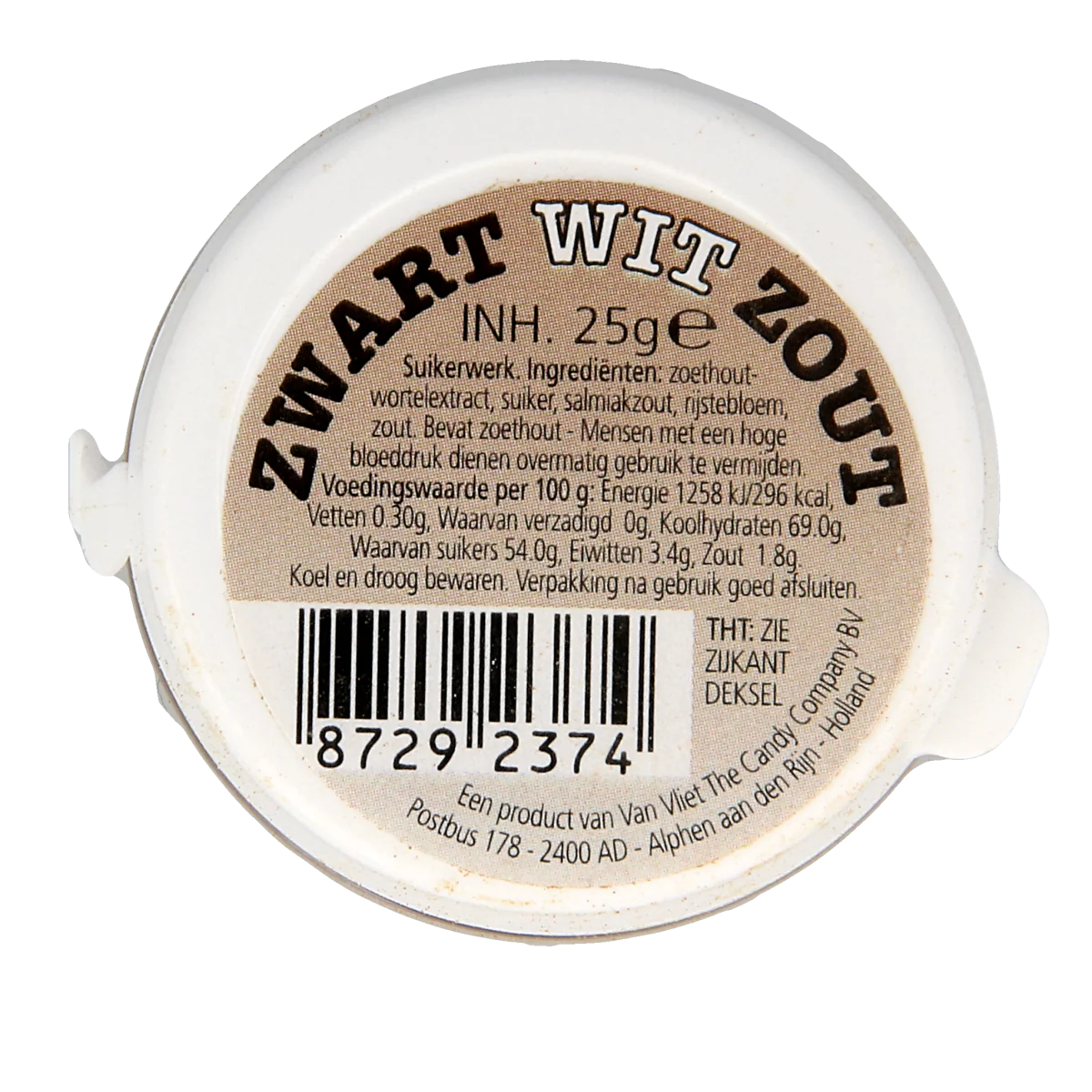 Van Vliet Zwart wit zout 25.00 Gram