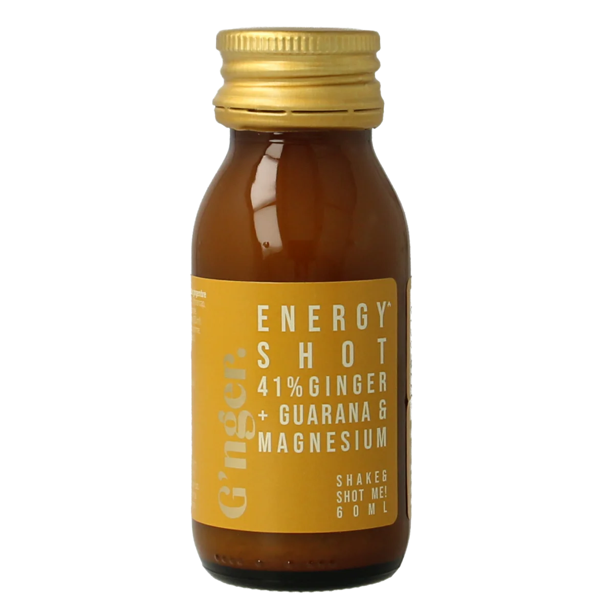 G’nger Shot gember vruchtensap guarana energy 60.00 Milliliter
