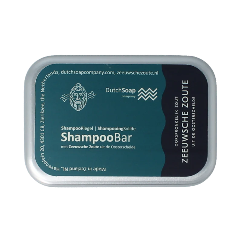 Zeeuwsche Zoute Shampoo bar in aluminium travel case 1 Stuks