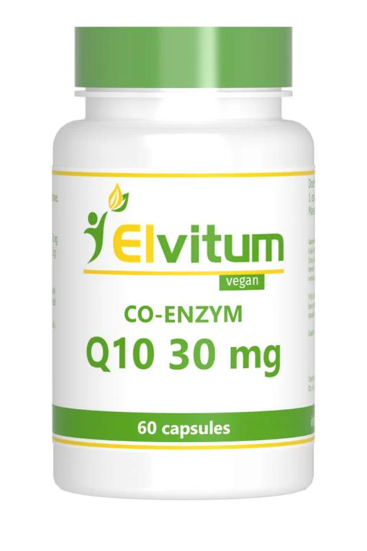 Elvitum  Co-enzym Q10 30mg 60.00 Vegetarische capsules