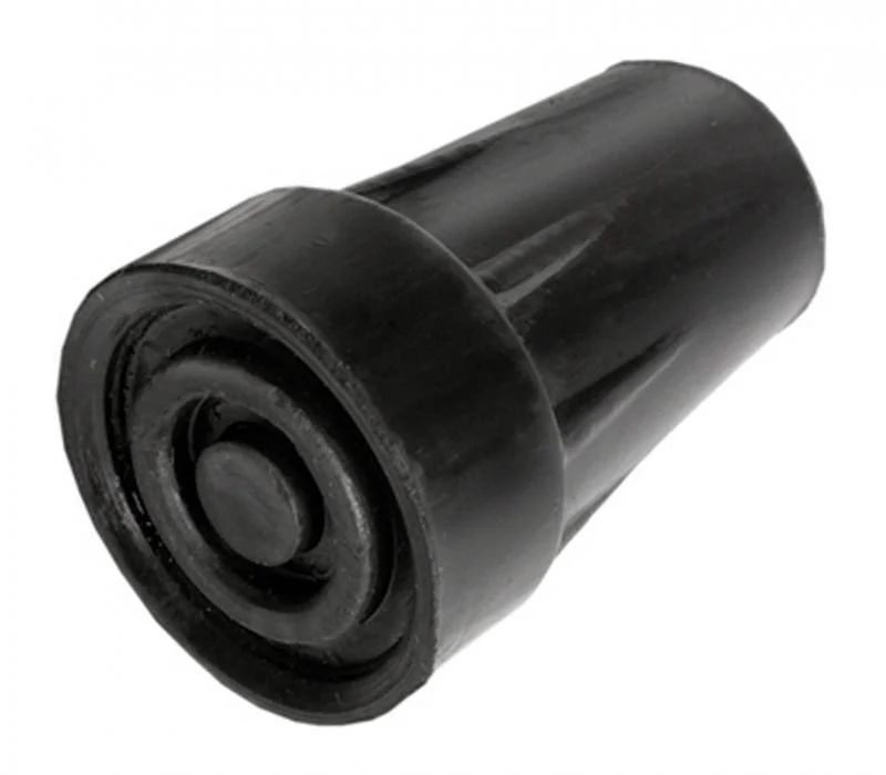 Able 2 Kruk- en stokdoppen 16mm zwart 2 Stuks