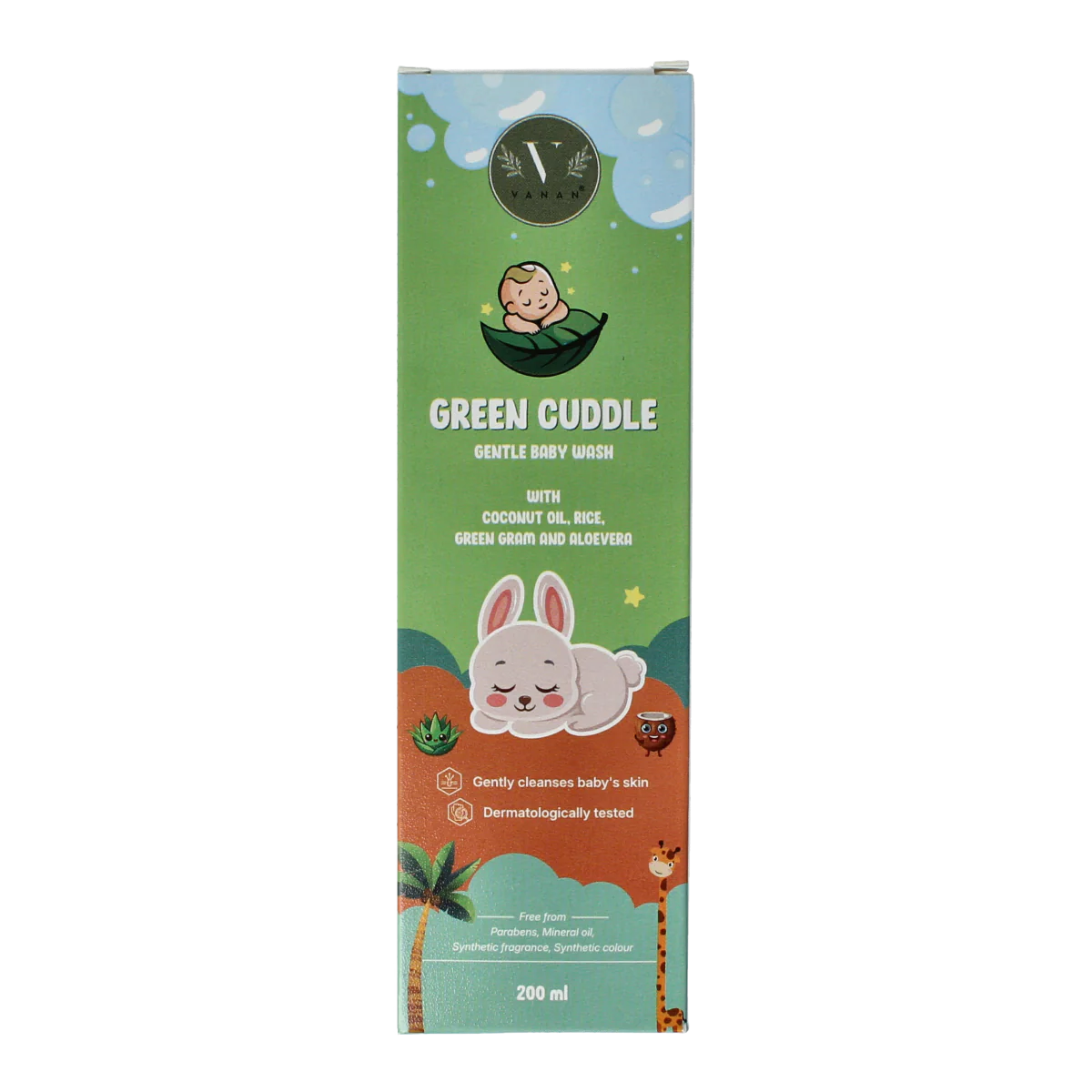 Vanan Green cuddle baby wash gentle 200.00 Milliliter