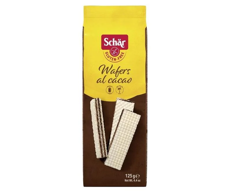 Schar Wafels chocolade glutenvrij 125.00 Gram