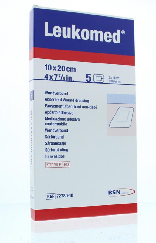 Leukomed Wondverband 10.0 x 20cm steriel 5 Stuks