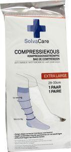 Solvacare Compressiekous wit XL 29 – 33 cm 1 Paar