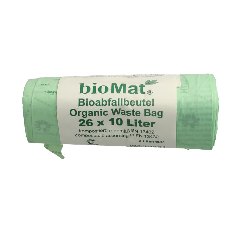 Biomat Wastebag compost 10 liter handvat 26 Stuks